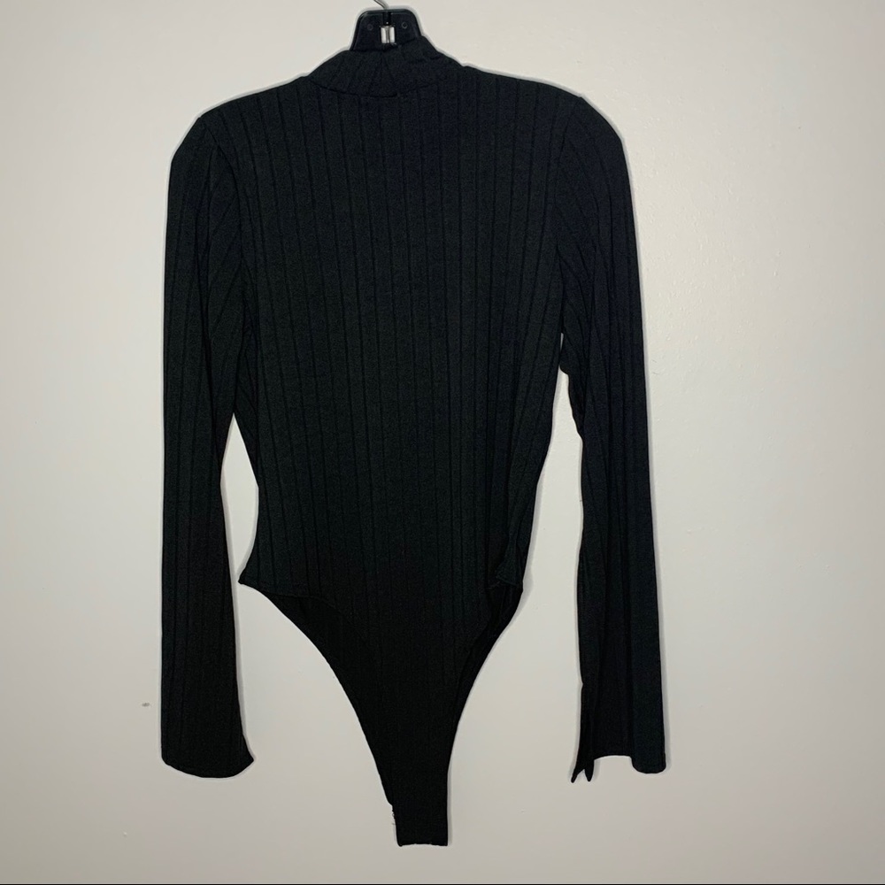 Nasty-gal ribbed black bodysuit | Size US … - Picture 9 of 10